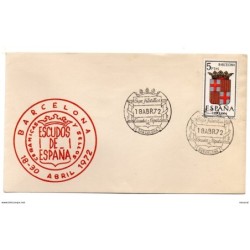 Carta con matasellos conmemorativo  escudos de españa