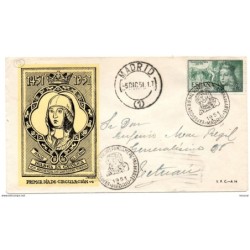 Carta con matasellos exposicion hispanoamericana de arte 1951