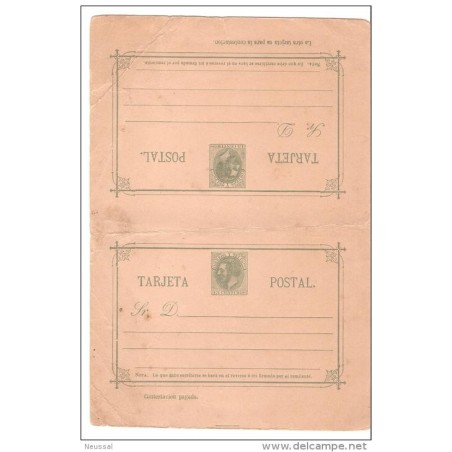 Tarjeta postal algo dañada