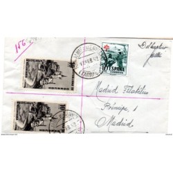 Carta  con matasellos jaime de la enveija de 1952