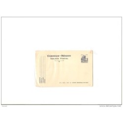 Tarjeta postal servicio aereo 20cts color de fondo claro