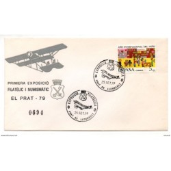 Carta con matasellos conmemorativo de  prat de llobregat de 1979