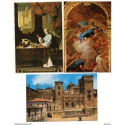 3 tarjetas postales de guadalupe caceres