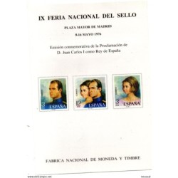 Tarjeta feria nacional del sello con error de impresion