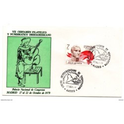 Carta con matasellos centro iberoamericano de cooperacion de 1979