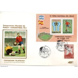 Carta de exposición filatélica argentina de 1978