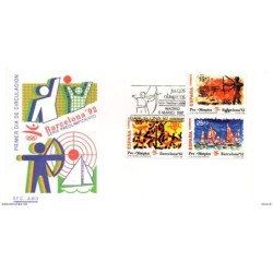 Sobre con matasellos conmemorativo barcelona 92