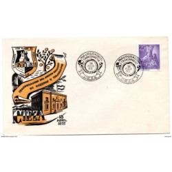 Carta con matasellos conmemorativo de inaguracion de cieza de 1955
