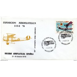 Carta con matasellos conmemorativo  exposición filatélica de 1978