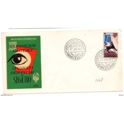 Carta con matasellos conmemorativo  sindicato del seguro de 1966