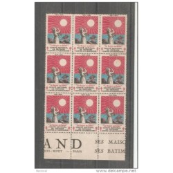 Bloque de viñetas tuberculosos 1928