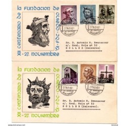 2 carta  editadas arroiz  centenario de la fundacion  de 1961