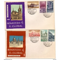 2 carta  editadas arroiz  san lorenzo del escorial de 1961