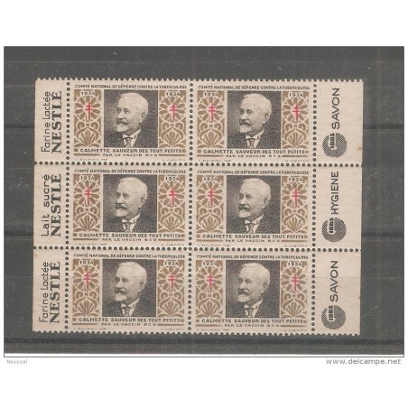 Bloque de viñetas tuberculosos 1934