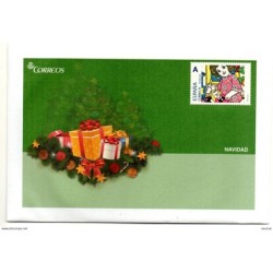 Carta con sello pegado de navidad1