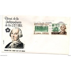 Carta con matasellos de 1976 editado flash