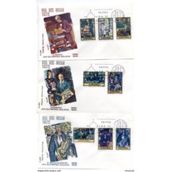 3 cartas con matasellos de 1972 editado flash