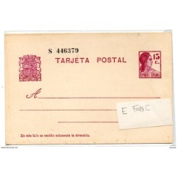Entero postal  n 69 con variedad  España