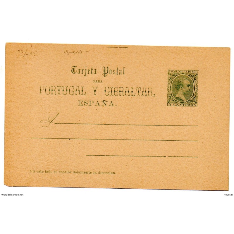 Entero postal n 25 España Entero postal n 25 España