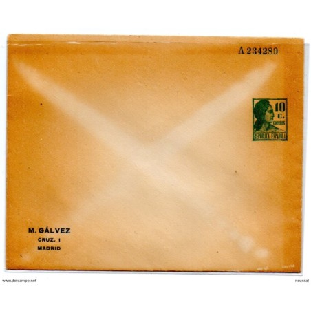 Sobre entero postal n 1174  laiz España
