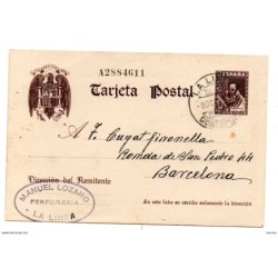 Entero postal n 83 la linea de la concepción  España