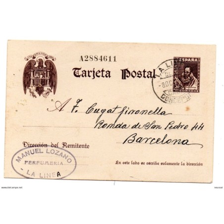 Entero postal n 83 la linea de la concepción  España