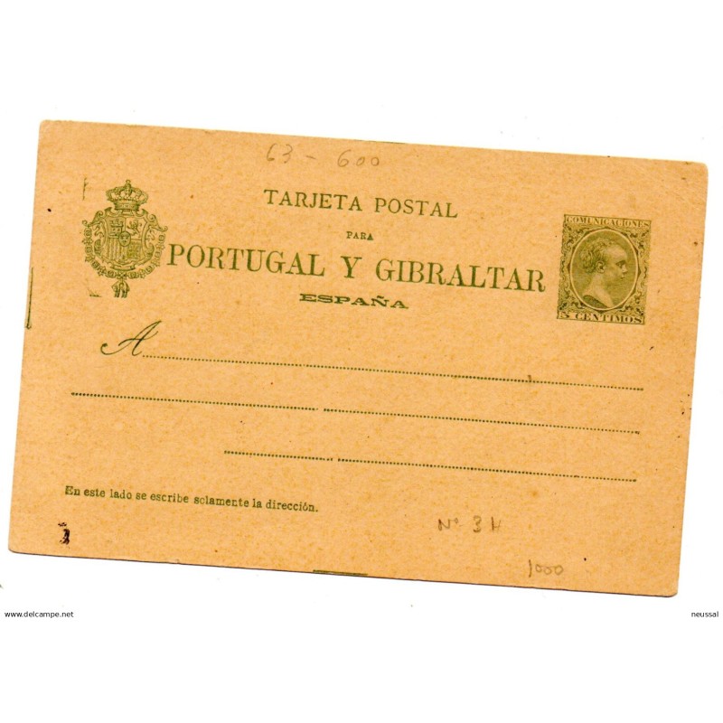 Entero postal n 34 España Entero postal n 34 España