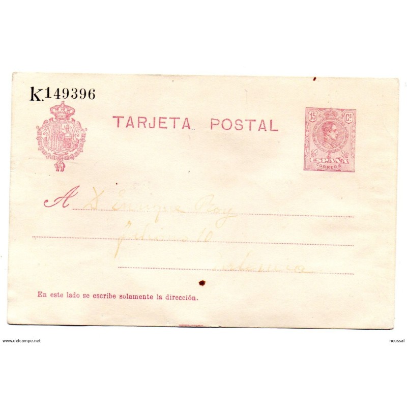 Entero postal n 50 España Entero postal n 50 España