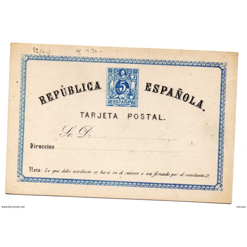 Entero postal n 1 España Entero postal n 1 España