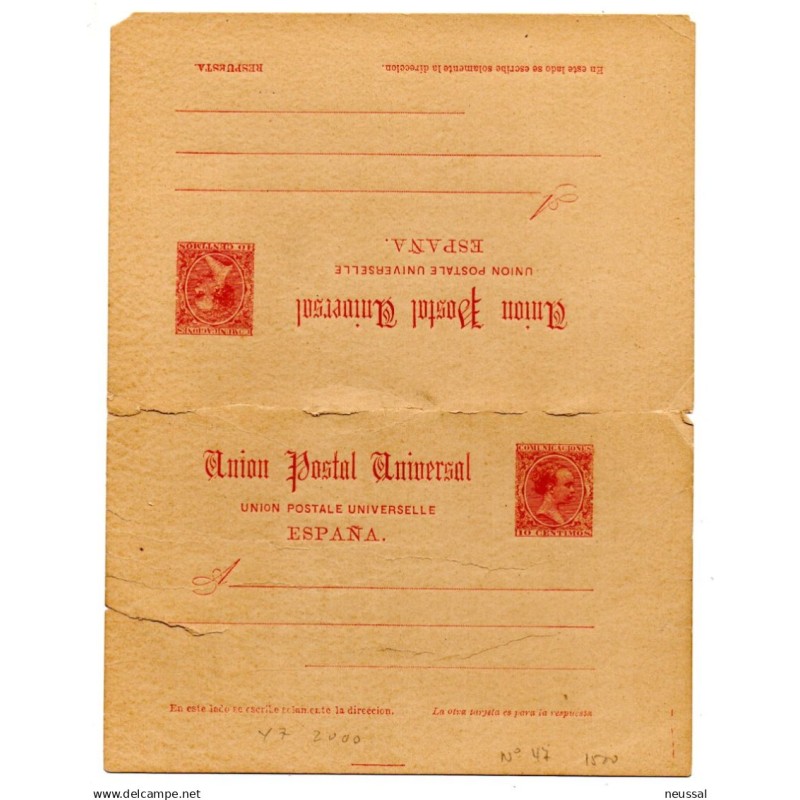 Entero postal n 23 España Entero postal n 23 España