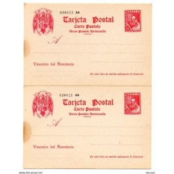 2 entero postal  n 84   España