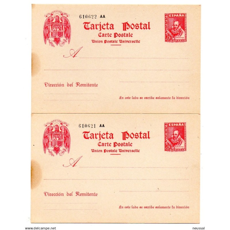 2 entero postal n 84 España 2 entero postal n 84 España