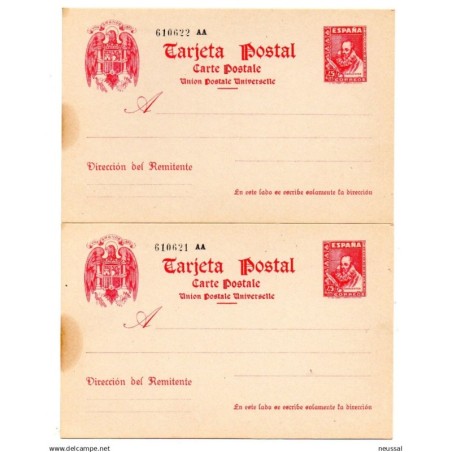 2 entero postal  n 84   España