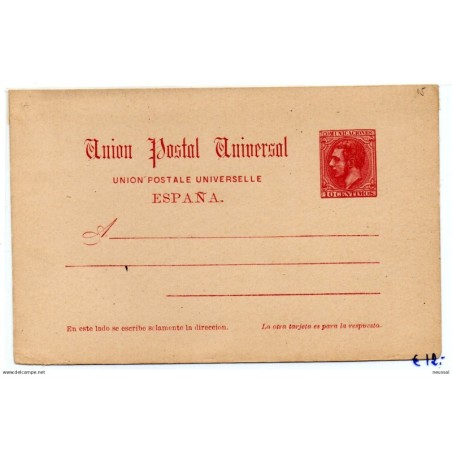 Entero postal  n 15   España