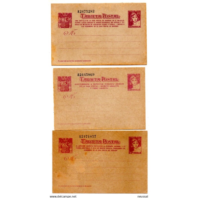 3 entero postals n 779 España 3 entero postals n 779 España