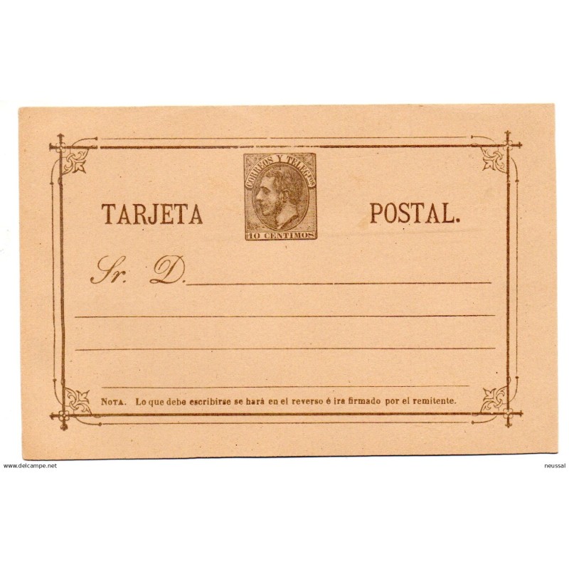 Entero postal n 10 España Entero postal n 10 España