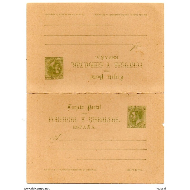 Entero postal n 14 España Entero postal n 14 España