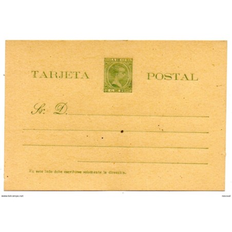 Entero postal  n 27 cuba  España