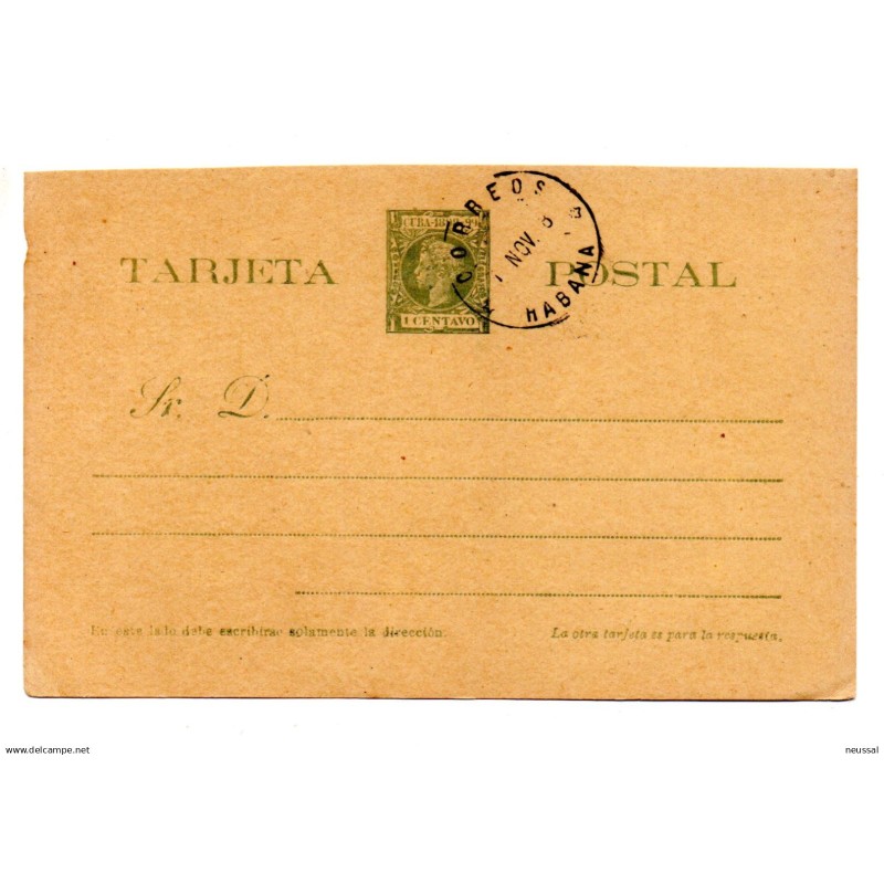 Entero postal n32 cuba España Entero postal n32 cuba España