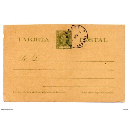 Entero postal  n32 cuba España