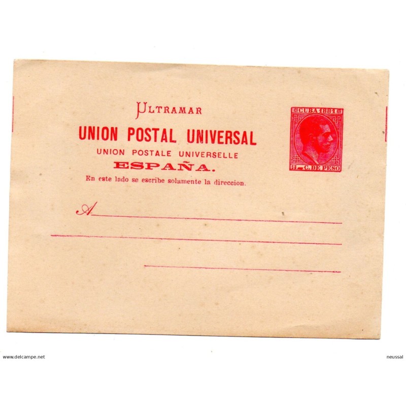 Entero postal n 8 cuba España Entero postal n 8 cuba España