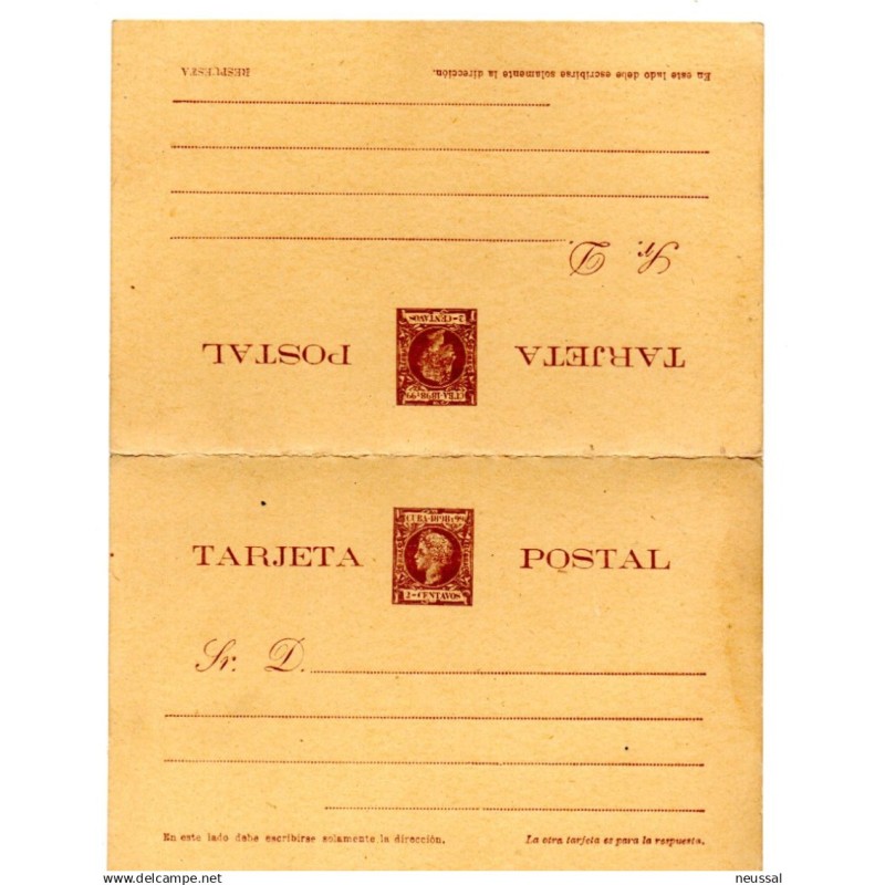 Entero postal n 37 cuba España Entero postal n 37 cuba España