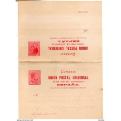 Entero postal n 8  cuba  España