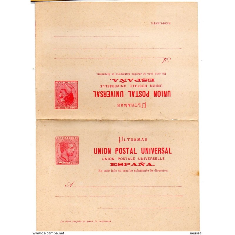 Entero postal n 8 cuba España Entero postal n 8 cuba España