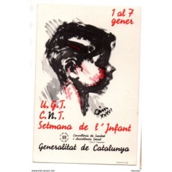 Tarjeta de  ugt  setmana de linfant