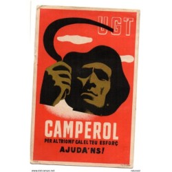 Tarjeta de  ugt   camperol Ajudans