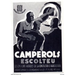 Tarjeta camperols escolteu