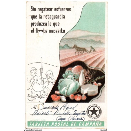 Tarjeta  postal de campaña