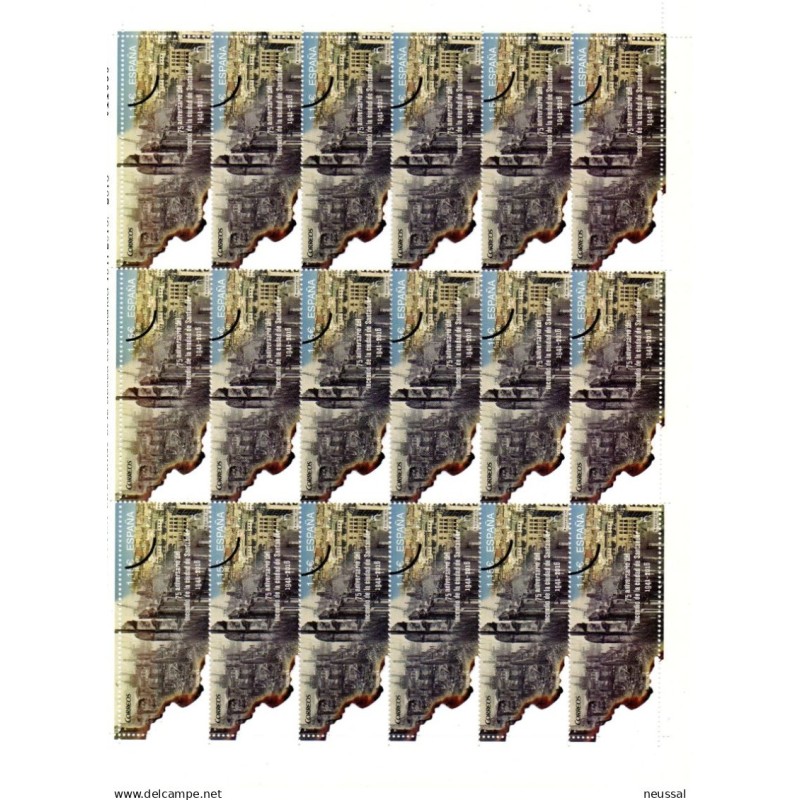 Sello en pliego de 18 sellos n 5029 muestra España Sello en pliego de 18 sellos n 5029 muestra España