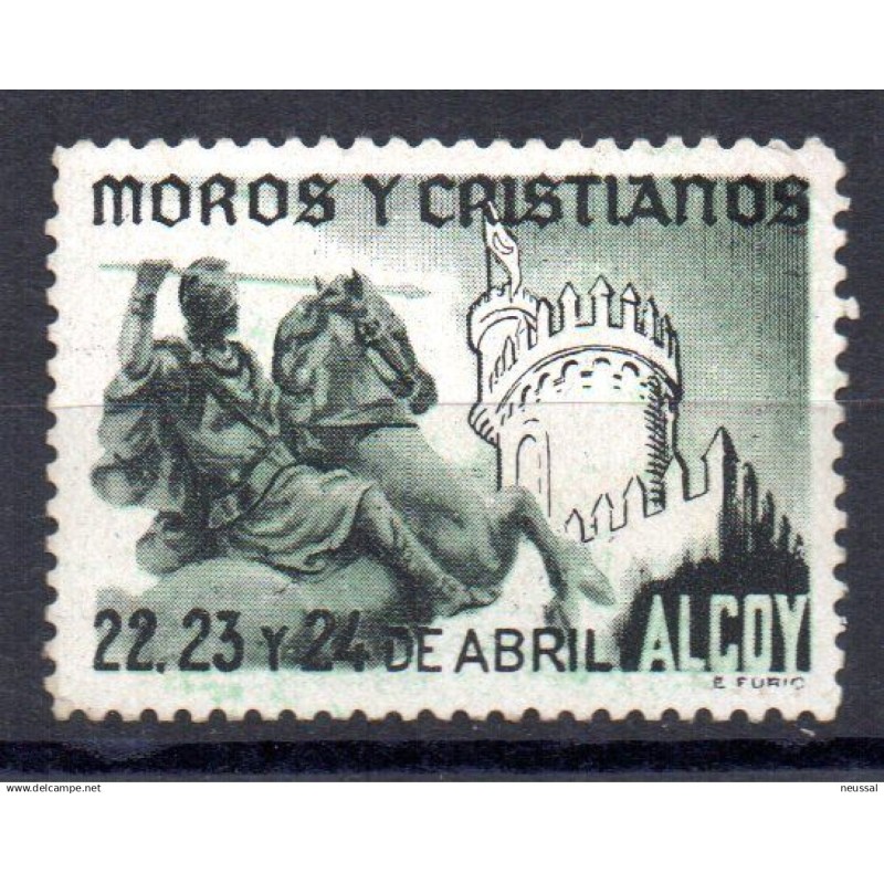 Viñeta de moros y cristianos alcoy España Viñeta de moros y cristianos alcoy España